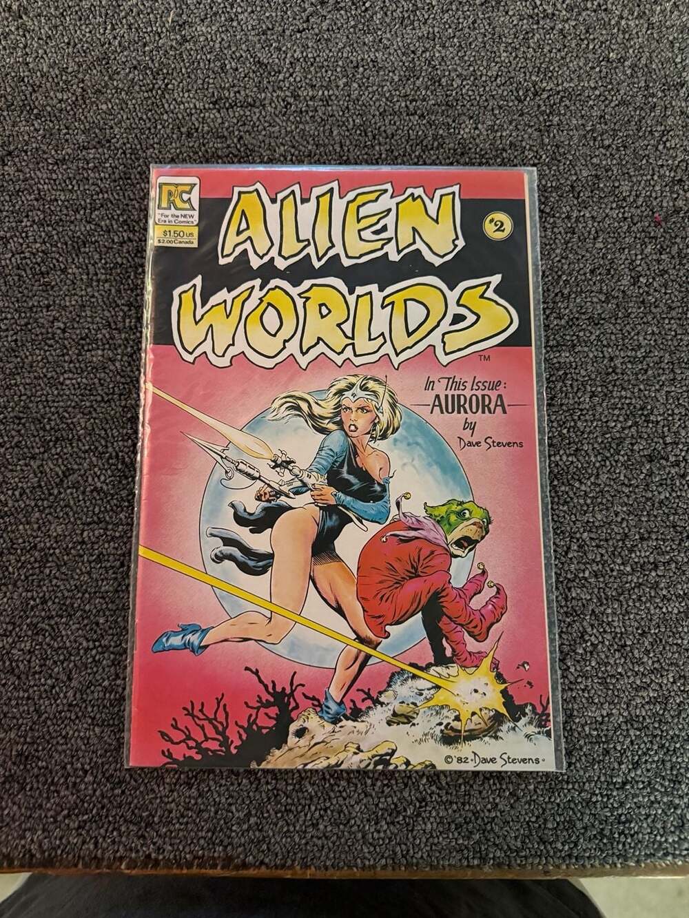 Pacific Comics Alien Worlds #2 Comic Book Dave Stevens Art
